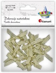 Ozdoba materiałowa Craft-Fun Series Kokardki  złote Titanum (26CR0262-A)