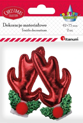 Ozdoba materiałowa Craft-Fun Series Rogi renifera Titanum (26CR0230)
