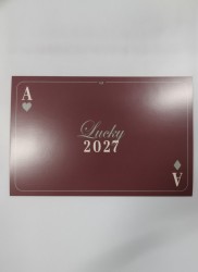 Kalendarz ścienny TRÓJDZIELNY KARTY 340mm x 825mm Interdruk