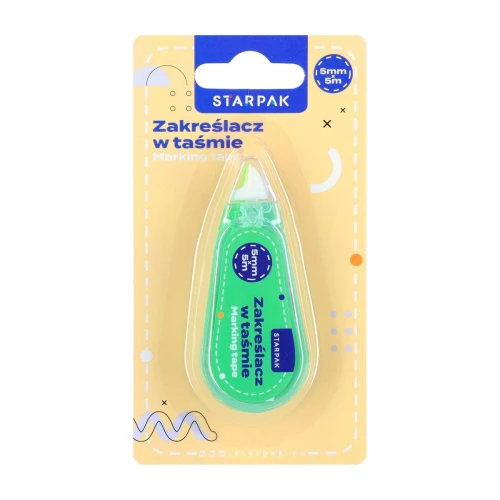 Zakreślacz zakreślacz w tasmie ścieralny wkład zielony 5,0mm Starpak (578544)