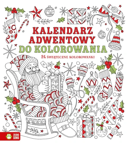 Książka dla dzieci Kalendarz adwentowy do kolorowania Aksjomat
