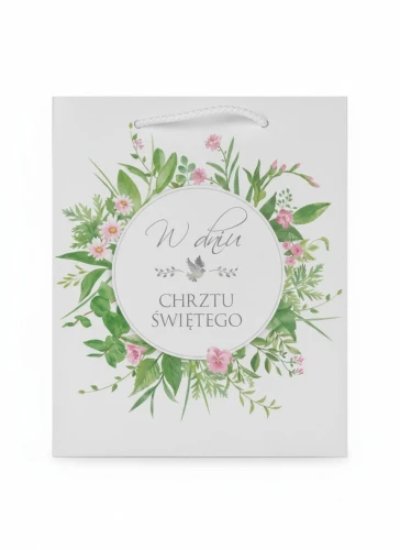 Torba prezentowa torebka chrzest boho Merigraf (T4)