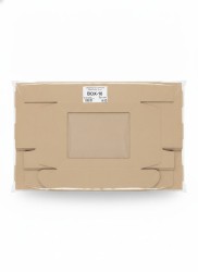 Opakowanie ozdobne Gładki BOX-10 z okienkiem 250x200x65 - 10 szt [mm:] 250x200x 65 Paw (5906168966422)