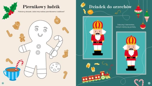 Książka dla dzieci Świąteczna księga zabaw Zielona Sowa