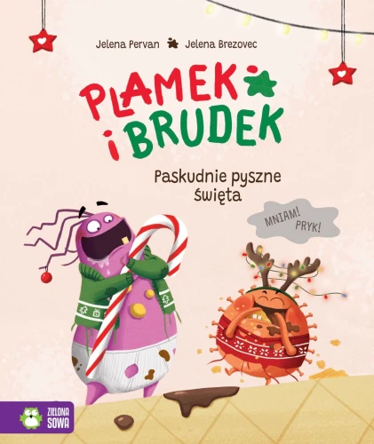 Książka dla dzieci Plamek i Brudek. Paskudnie pyszne Święta Zielona Sowa