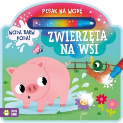 Książka dla dzieci Pisak na wodę. Zwierzęta na wsi Zielona Sowa