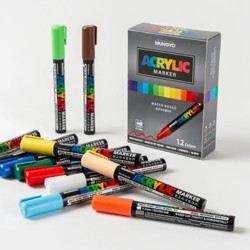 Marker specjalistyczny wkład mix 4,5mm okrągła końcówka Mungyo (TT9512)