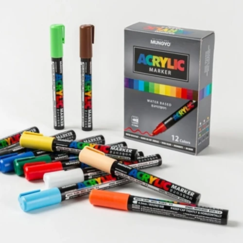 Marker specjalistyczny wkład mix 4,5mm okrągła końcówka Mungyo (TT9512)