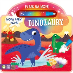 Książka dla dzieci Pisak na wodę. Dinozaury Zielona Sowa