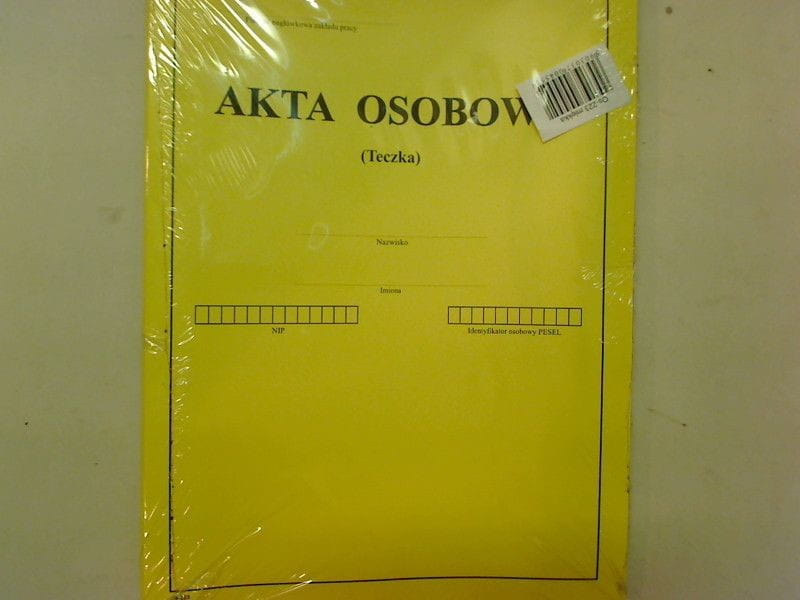 Teczka do akt osobowych Sklep Wszystko Dla Biura